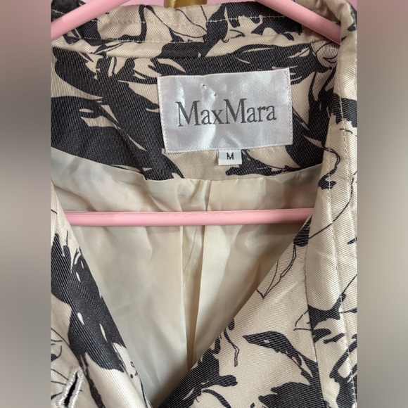 Max Mara Floral Trench Coat M - Picture 7 of 12